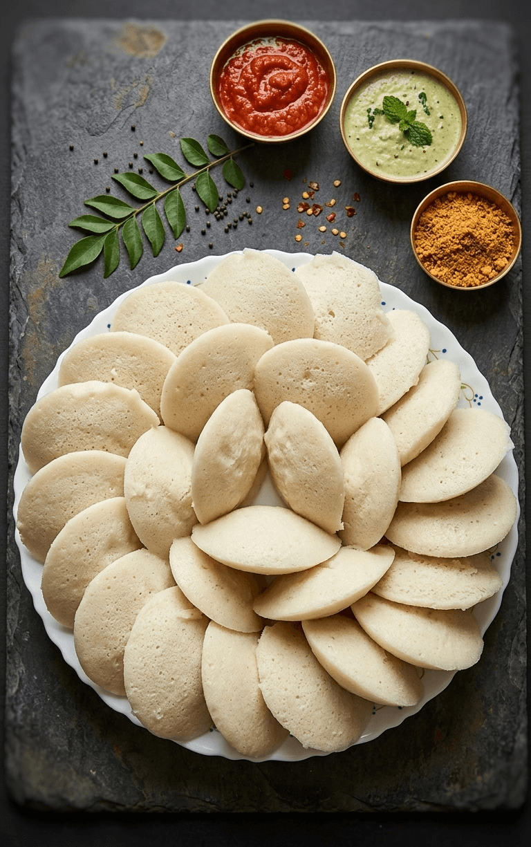 Steamed Idli Platter